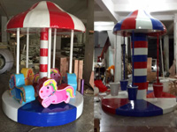 Freestanding Spinning Soft Play Horse Rides Unit for Indoor Playground